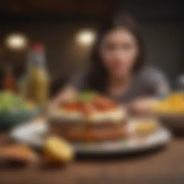 A visual representation of portion control with measured servings