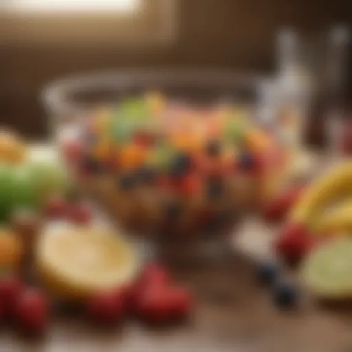 Colorful array of healthy foods rich in fiber and protein.