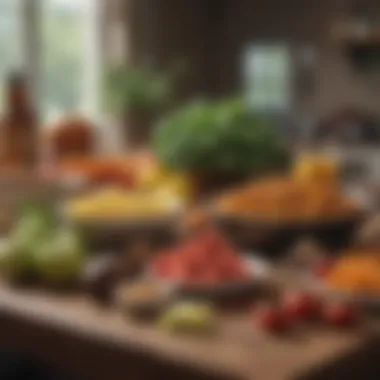 Healthy Foods for Joint Health An array of healthy foods displayed on a table