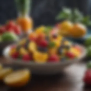 Immune-Boosting Foods for Cold Recovery A vibrant assortment of fruits and vegetables showcasing immune-boosting dietary choices