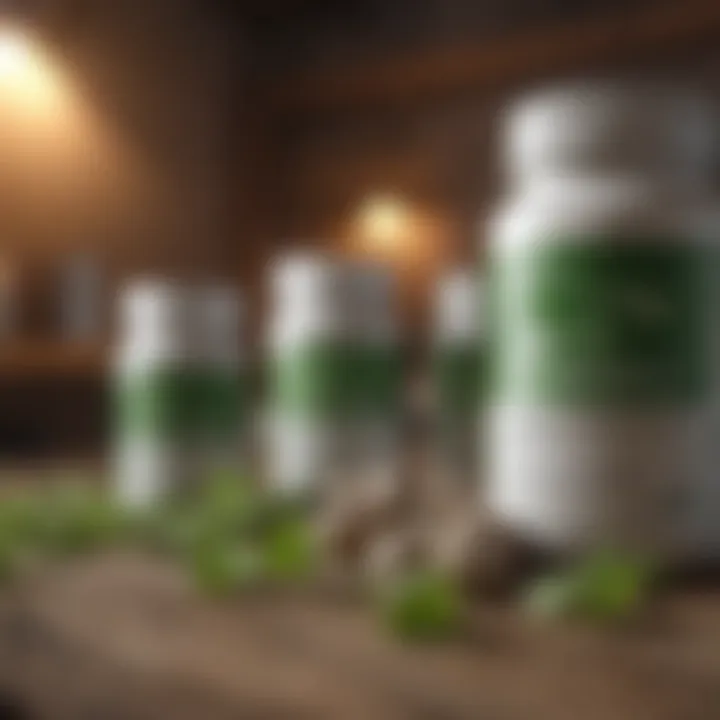 A selection of herbal supplements known to support reproductive health