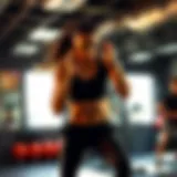 High-intensity interval training session showcasing dynamic movements
