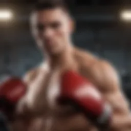 Dynamic boxing training session reflecting intensity