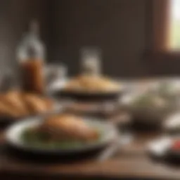 Strategic meal planning layout