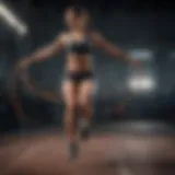 Dynamic jump rope technique illustrating fitness