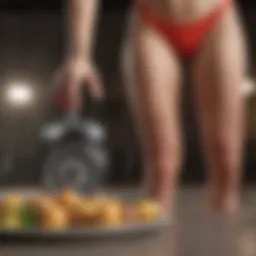 Conceptual representation of starvation and weight loss