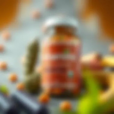 Artistic depiction of vitamins and their benefits