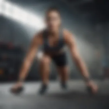 High-Intensity Workout for Weight Loss Energetic individual engaging in a high-intensity workout