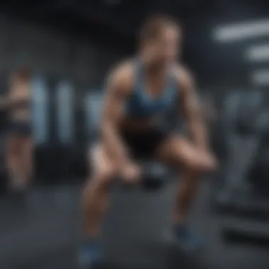 High-Intensity Workout Session A diverse group engaged in a high-intensity workout session