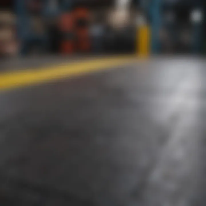 Rubber mats providing safety in an industrial environment