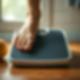 A scale showing dramatic weight loss