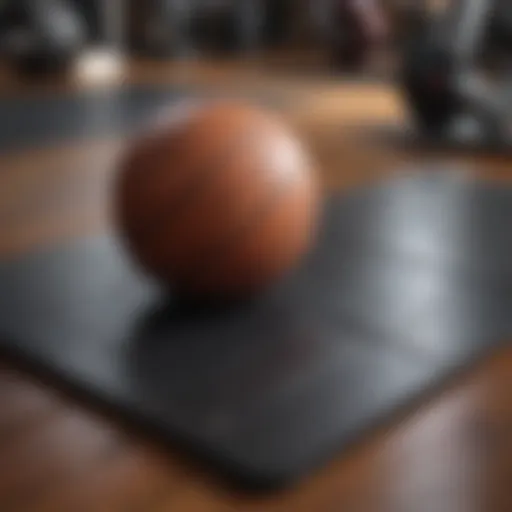 Durable gym floor mat suitable for various workouts