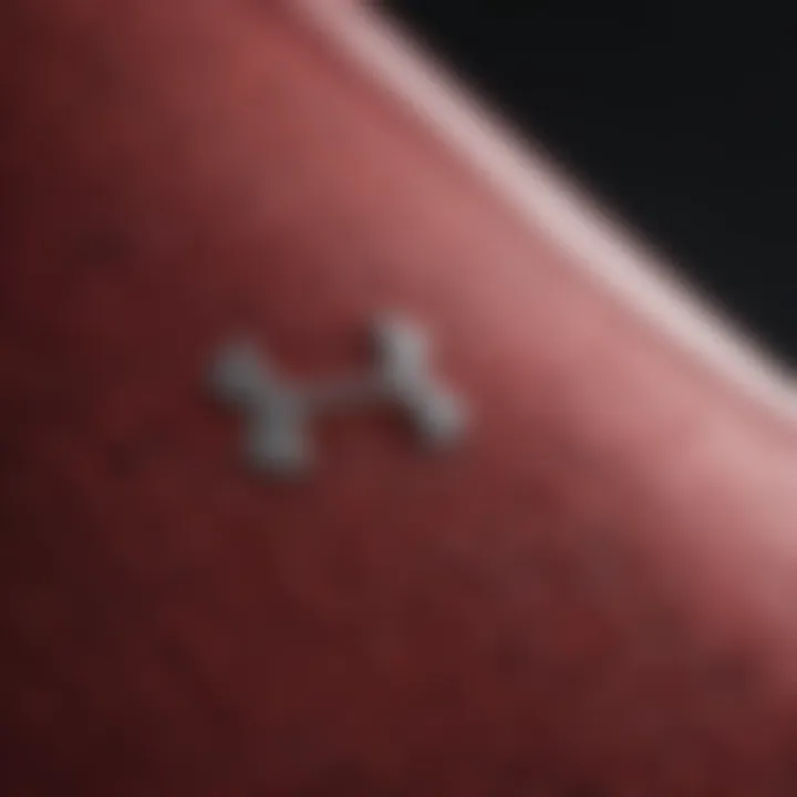 Close-up of Under Armour Pursuit fabric technology