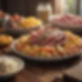 A colorful assortment of high protein foods.