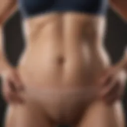 Illustration depicting the biological factors contributing to abdominal fat