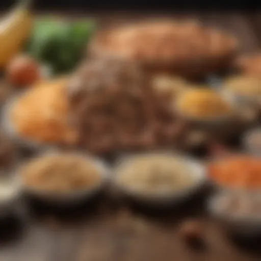 Illustration of carbohydrate types relevant to ketogenic diet