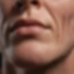 Detailed diagram illustrating the skin layers affected by hives