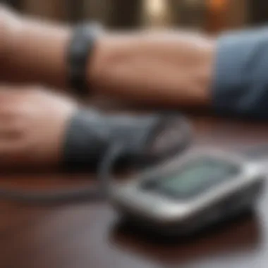 Monitoring blood pressure with a digital device