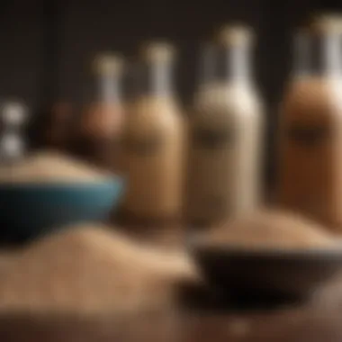 Keto-Compatible Grain Substitutes Keto-friendly substitutes for grains displayed