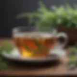 A soothing herbal tea prepared for cold relief