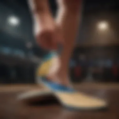 User selecting the right insoles