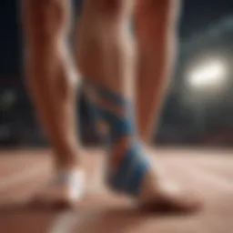 Illustration of shin splint pain locations