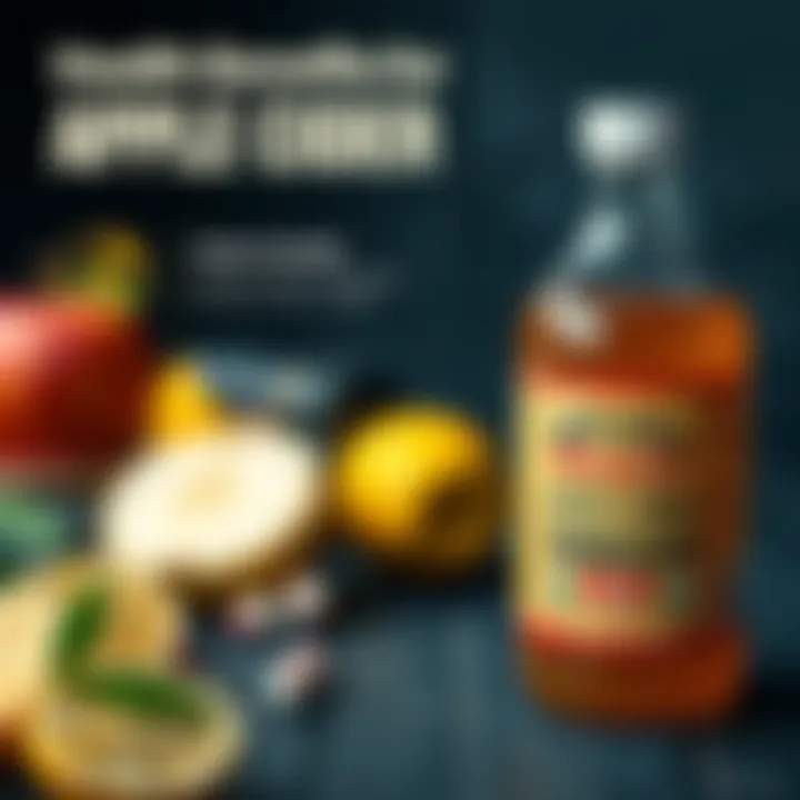 An infographic showcasing health benefits of apple cider vinegar