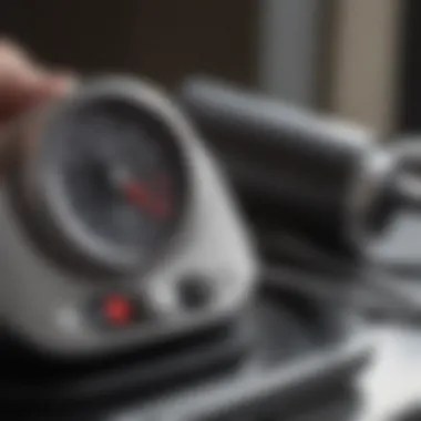 Image representing calibration process of a blood pressure machine