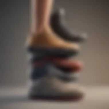 Comparison of Vivobarefoot Stack Heights Illustration depicting different stack heights in Vivobarefoot shoes