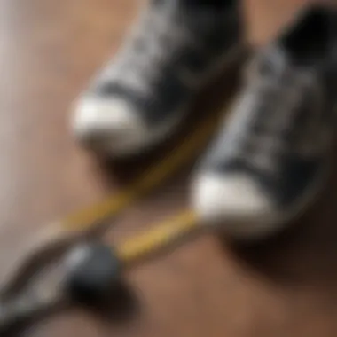 Tracking Progress in Style A measuring tape and a pair of shoes