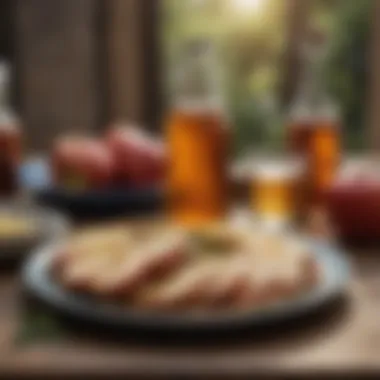 Nutritious Meals Featuring Apple Cider Vinegar A selection of healthy meals incorporating apple cider vinegar