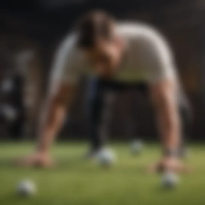 Dynamic stretching routine for golfers