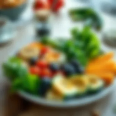 Balanced plate showcasing macro and micronutrients