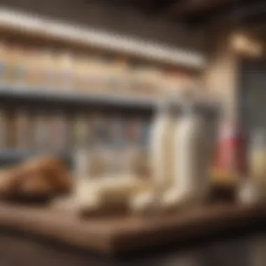 High-Fat Dairy Selection Selection of high-fat dairy products