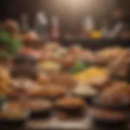 An array of common high-carb foods
