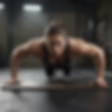 An individual performing a unique variation of a plank for core strength