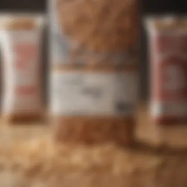 Nutritional Labels on Cereal Boxes Close-up of nutritional labels on cereal boxes