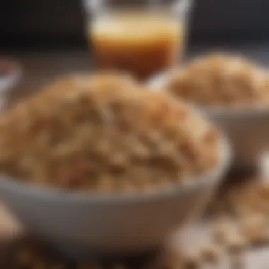 Variety of Whole Grain Cereals Variety of whole grain cereals displayed in bowls