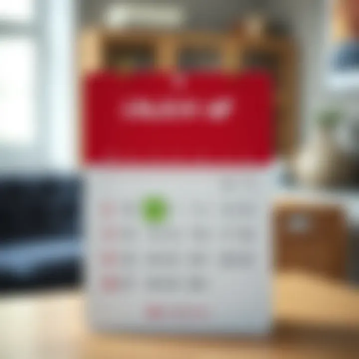 A calendar marked with health check-up dates