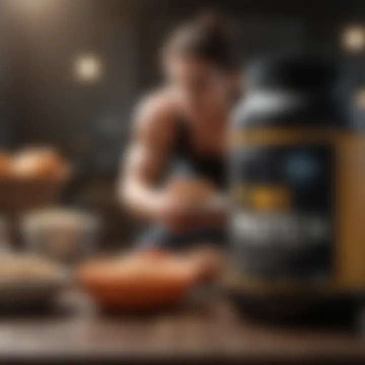 Chart illustrating optimal timings for casein protein consumption around workouts