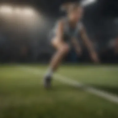 Agility Drills for Improved Performance Athlete performing an agility drill on a training field